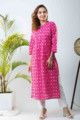 Image for Kusvaa Vcr98 Kaira Straight Regular Wear Kurta Side