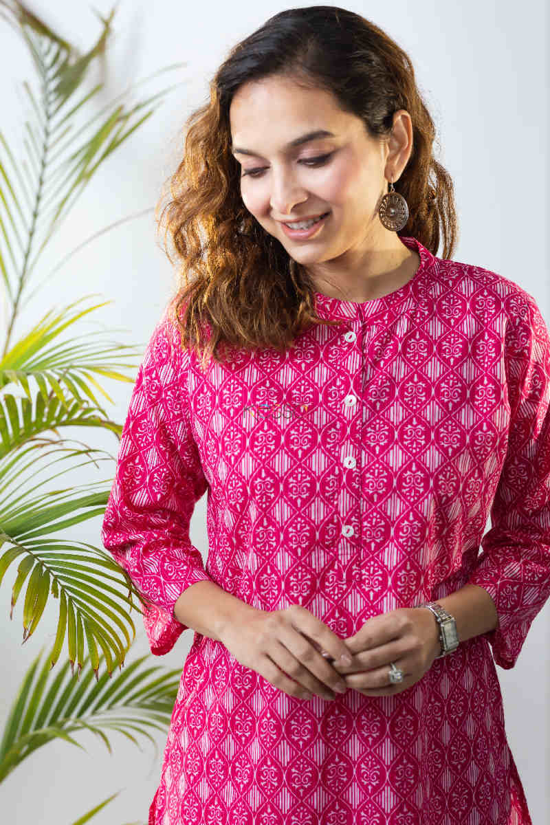 Image for Kusvaa Vcr98 Kaira Straight Regular Wear Kurta Top