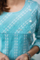 Image for Kusvaa Ws802 Ayoni Dobby Cotton Short Kurti Closeup