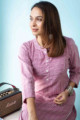 Image for Kusvaa Ws809 Dharmini South Handloom Straight Kurta Sitting 1