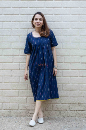 Image for Kusvaa Ws812 Purala Ikat A Line Dress Featured