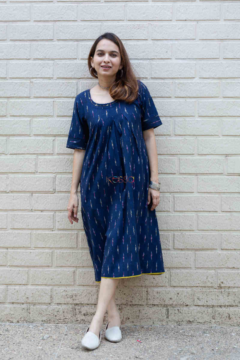 Image for Kusvaa Ws812 Purala Ikat A Line Dress Featured