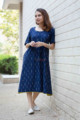 Image for Kusvaa Ws812 Purala Ikat A Line Dress Look