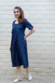 Image for Kusvaa Ws812 Purala Ikat A Line Dress Side