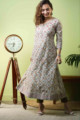 Image for Kusvaa Wsr261 Ameya Kalidaar Block Print Kurta Look 1