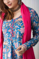 Image for Kusvaa Wsr262 Artha Kalidaar A Line Kurta With Dupatta Closeup