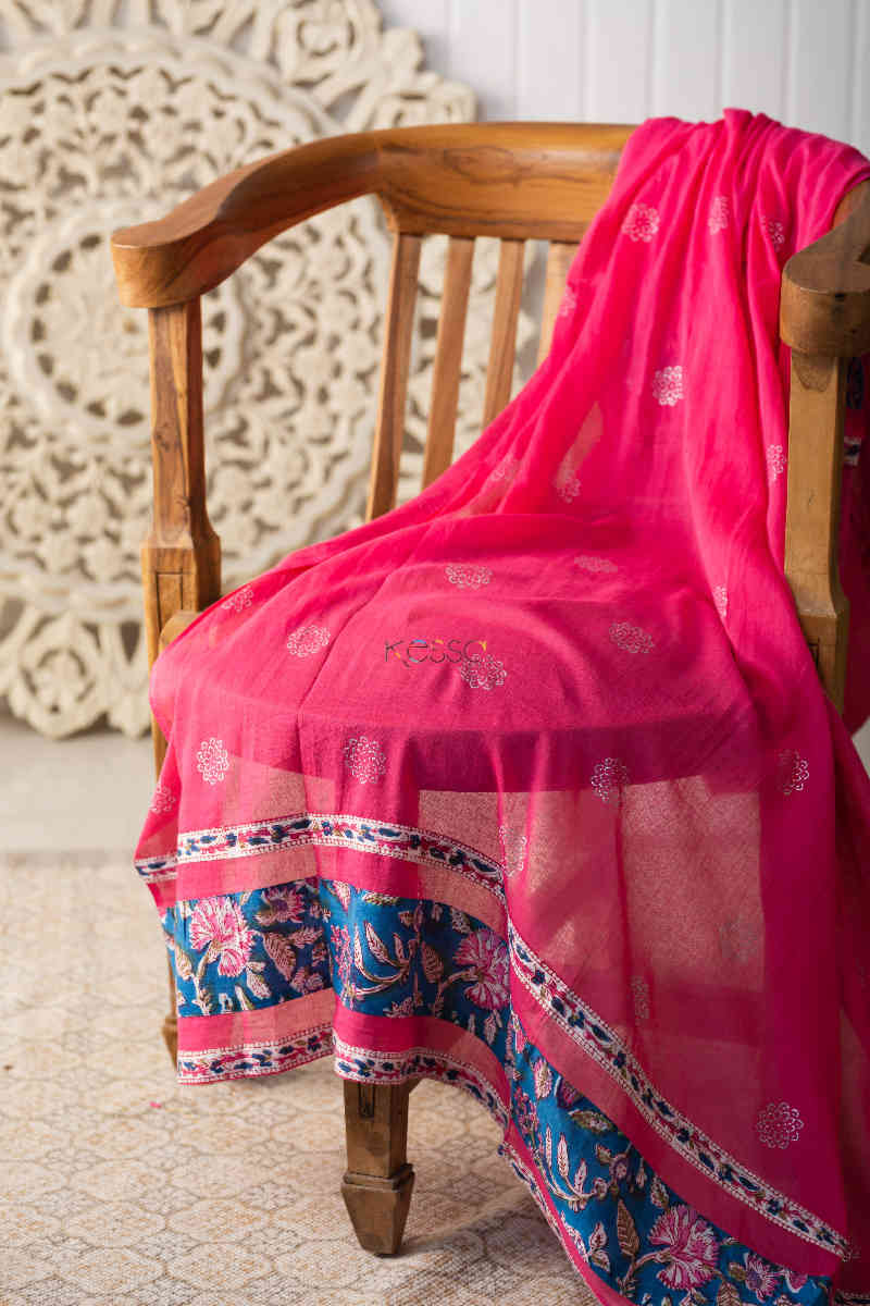 Image for Kusvaa Wsr262 Artha Kalidaar A Line Kurta With Dupatta Dupatta