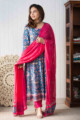 Image for Kusvaa Wsr262 Artha Kalidaar A Line Kurta With Dupatta Look 1