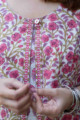 Image for Kusvaa Wsr265 Rima Handblock A Line Kurta Closeup