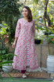 Image for Kusvaa Wsr265 Rima Handblock A Line Kurta Front