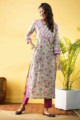 Image for Kusvaa Wsr267 Ekaja Block Print Straight Kurta Front