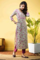Image for Kusvaa Wsr267 Ekaja Block Print Straight Kurta Look