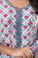 Image for Kusvaa Wsr269 Trariti Handblock Print Straight Kurta Closeup