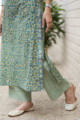 Image for Kusvaa Wsr270 Mrudani Block Print Kurta Pant Set Slit