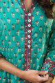 Image for Kusvaa Wsr271 Kaamakya Block Print A Line Kurta Closeup