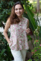 Image for Kusvaa Wsr273 Mahati Block Print Short Top Look