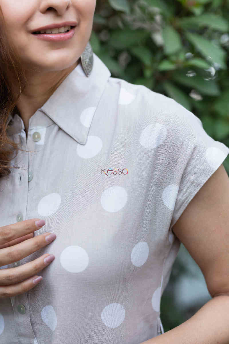 Image for Kusvaa Avdaf93 Maria Cotton Flex Dress Closeup