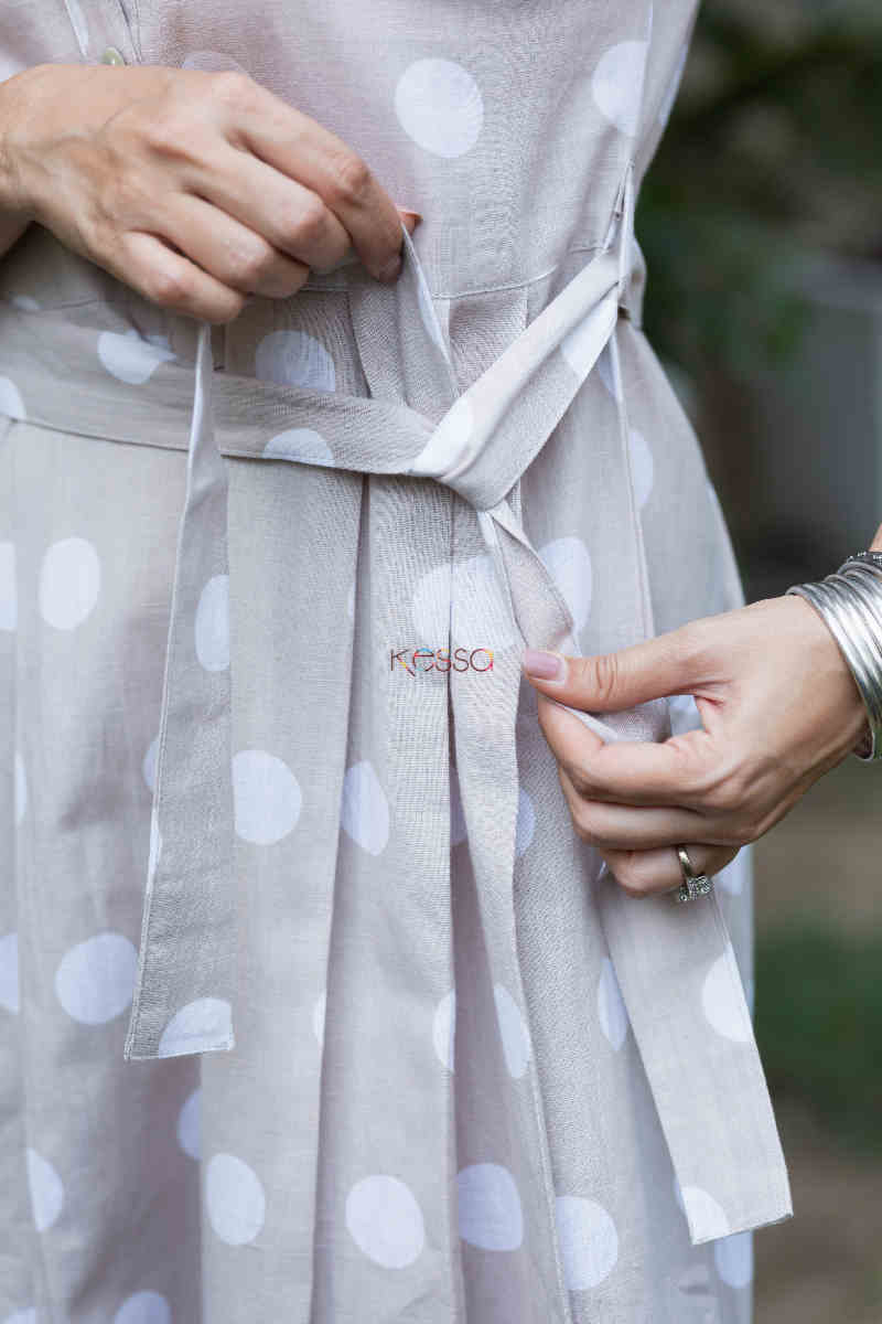 Image for Kusvaa Avdaf93 Maria Cotton Flex Dress Tie