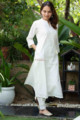 Image for Kusvaa Avdaf96 Moha Nayaki Cotton Dobby Embroidery Kurta Side