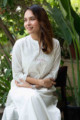Image for Kusvaa Avdaf96 Moha Nayaki Cotton Dobby Embroidery Kurta Sitting 1