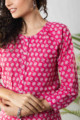 Image for Kusvaa Avdaf98 Mughdha Short Block Print Top Sleeves