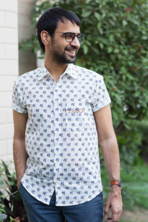 Image for Kusvaa Awk43 Divit Block Print Half Sleeves Shirt Featured