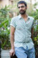 Image for Kusvaa Awk44 Ekaveer Block Print Half Sleeves Shirt Look