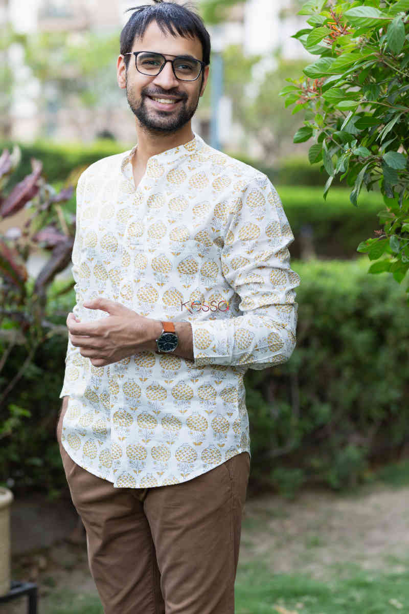 Image for Kusvaa Awk45 Gyanav Block Print Full Sleeves Shirt Featured