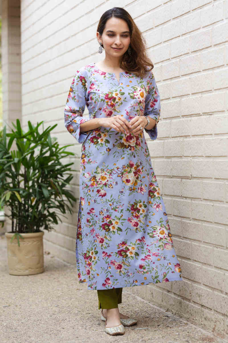 Image for Kusvaa De124 Ajaya Regular Wear Straight Fit Kurta Look