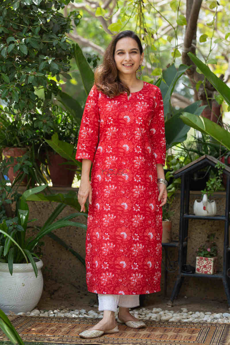 Image for Kusvaa De126 Kaulini Straight Fit Regular Kurta Featured