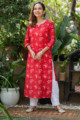 Image for Kusvaa De126 Kaulini Straight Fit Regular Kurta Front