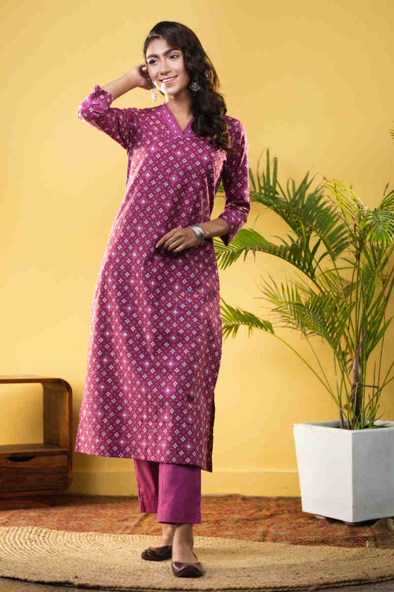 Image for Kusvaa De127 Kevala Straight Fit Regular Kurta Look