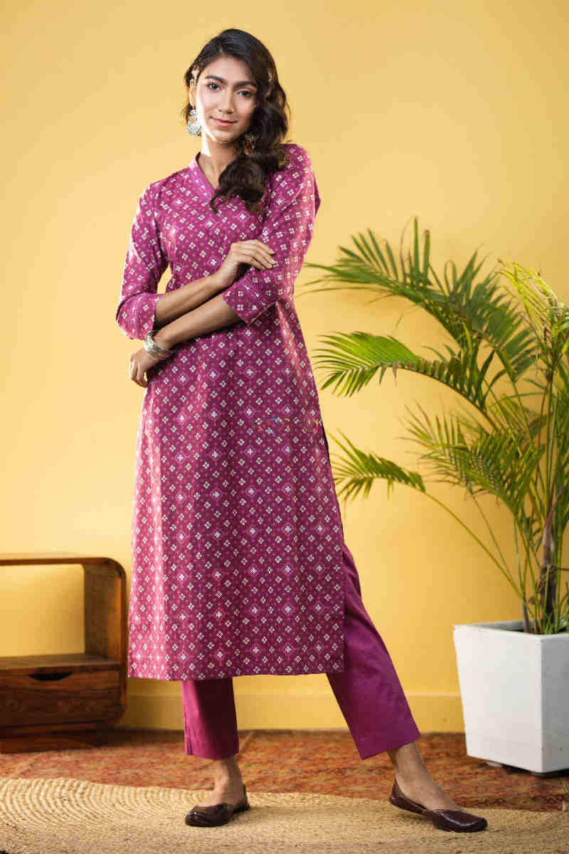 Image for Kusvaa De127 Kevala Straight Fit Regular Kurta Side