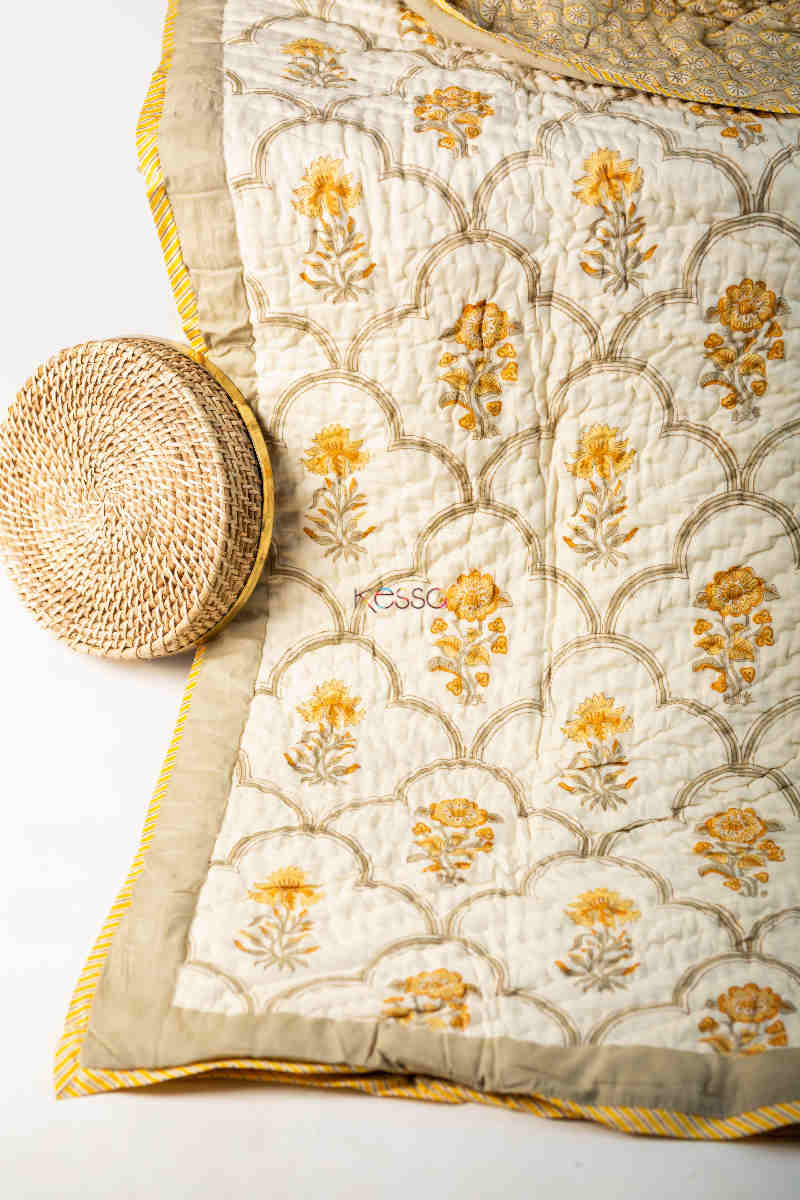 Image for Kusvaa Kaq173 Teak Brown Double Bed Quilt Look