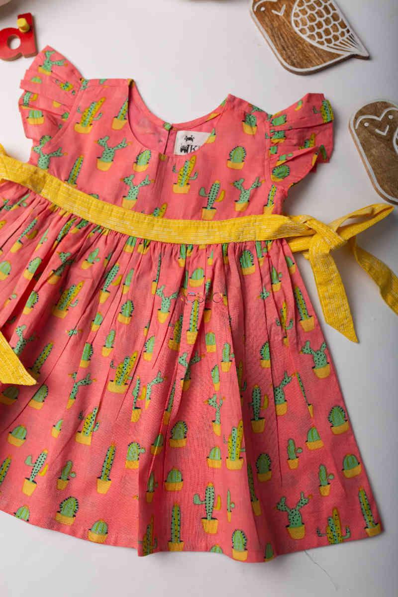 Image for Kusvaa Mbe02 Klinkari Cotton Girls Frock Look