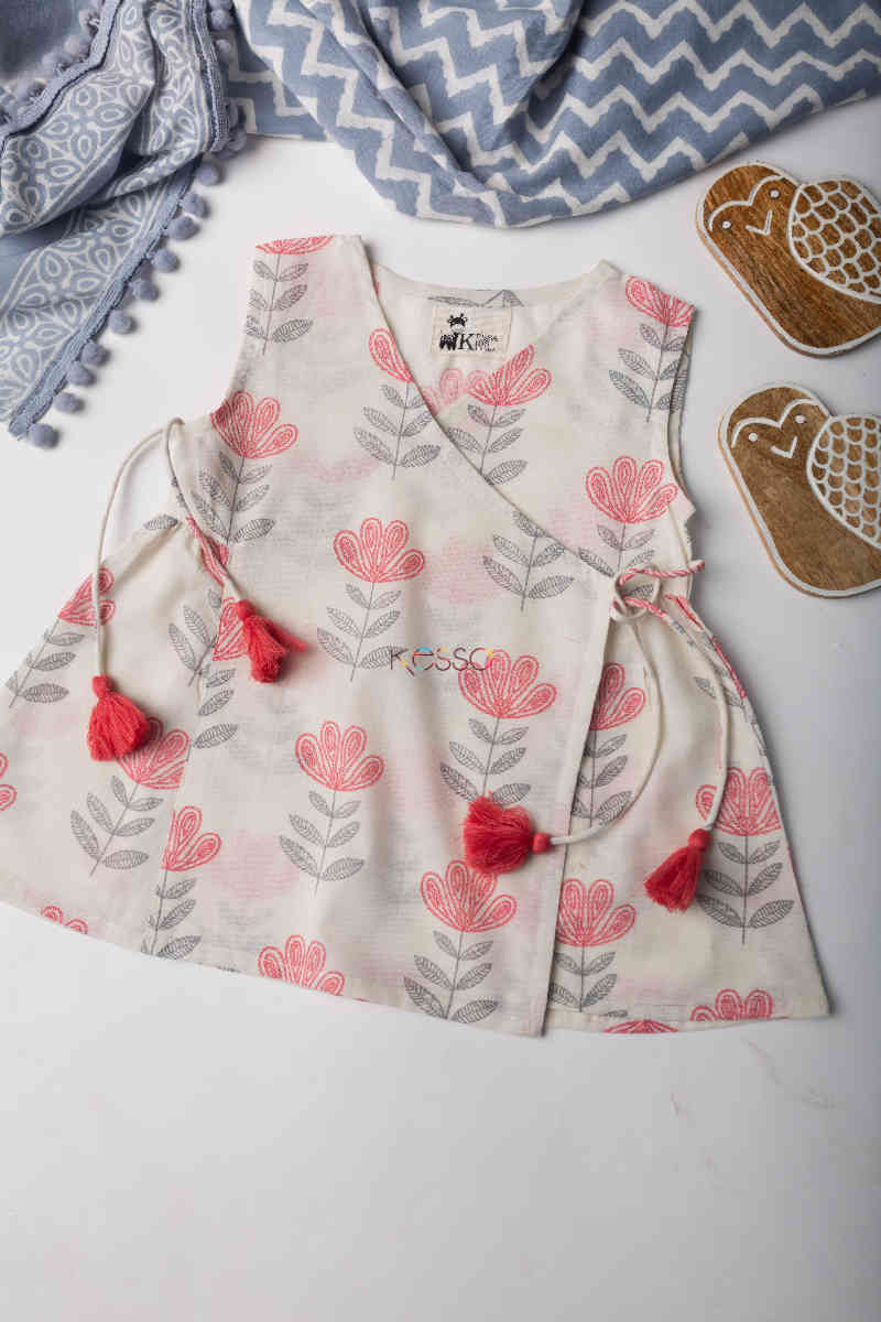 Image for Kusvaa Mbe03 Deveshi Girls Cotton Frock Featured