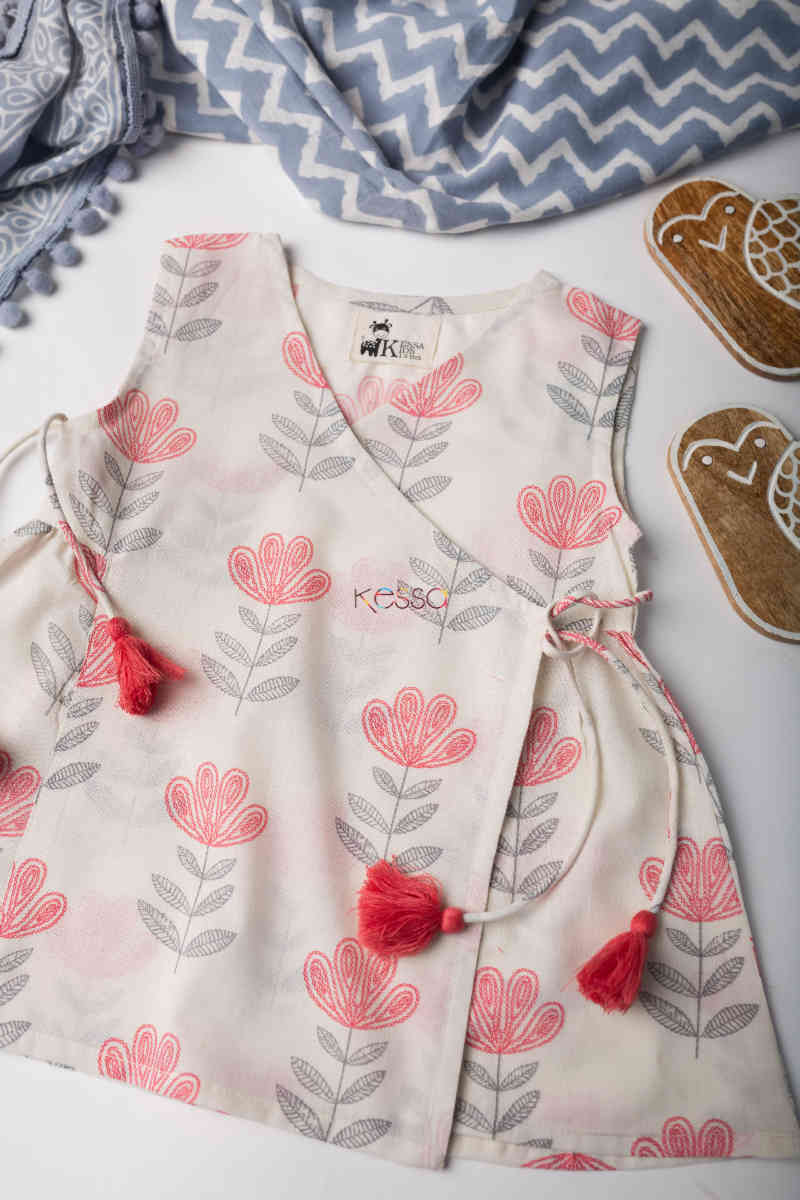 Image for Kusvaa Mbe03 Deveshi Girls Cotton Frock Look