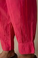 Image for Kusvaa Sap14 Pleated Cotton Salwar Bubblegum Closeup 2 Newest
