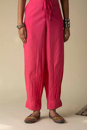 Image for Kusvaa Sap14 Pleated Cotton Salwar Bubblegum Featured Newest