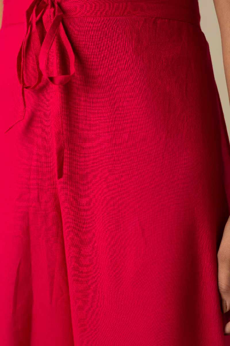 Image for Kusvaa Sap14 Pleated Cotton Salwar Mjpink Side Reshoot