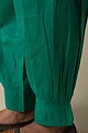 Image for Kusvaa Sap14 Pleated Cotton Salwar Ramagreen Side Reshoot