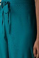 Image for Kusvaa Sap14 Pleated Cotton Salwar Turquois Closeup Reshoot