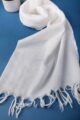 Image for Kusvaa Srdupatta05 White Cotton Kota Doria Dupatta Front