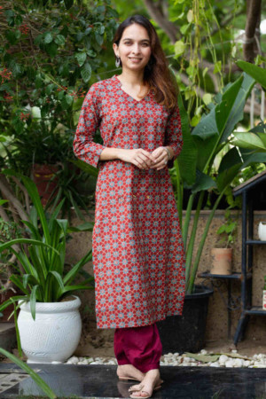 Image for Kusvaa Taf75 Kashta Regular Wear Straight Fit Kurta Featured