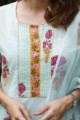 Image for Kusvaa Vcr106 Dhira Straight Fit Kurta With Kota Doria Dupatta Closeup