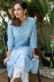 Image for Kusvaa Vcr108 Dharma Cotton Regular Straight Kurta Sitting
