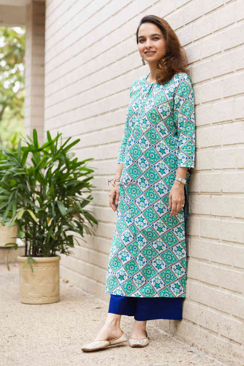 Image for Kusvaa Vcr109 Dharasuta Regular Wear Kurta Left