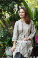 Image for Kusvaa Ws825 Shyla Handloom Cotton Straight Kurta Sitting 1