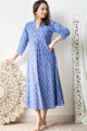Image for Kusvaa Ws828 Dhanya Handloom Ikkat A Line Dress Look 1