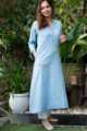 Image for Kusvaa Ws836 Cotton Dobby Straight Fit Regular Kurta Side